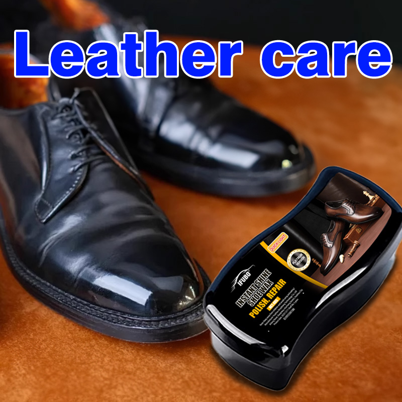 Leather Shoe Polish - Ifubo Instant Shine Shoe Wax Sponge,