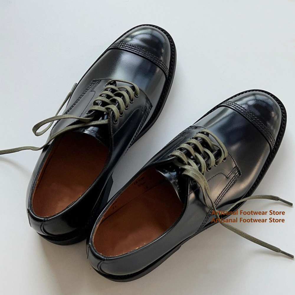 Men Black Polished Leather Oxf - Leather Shoe Polish ulasan dan harga