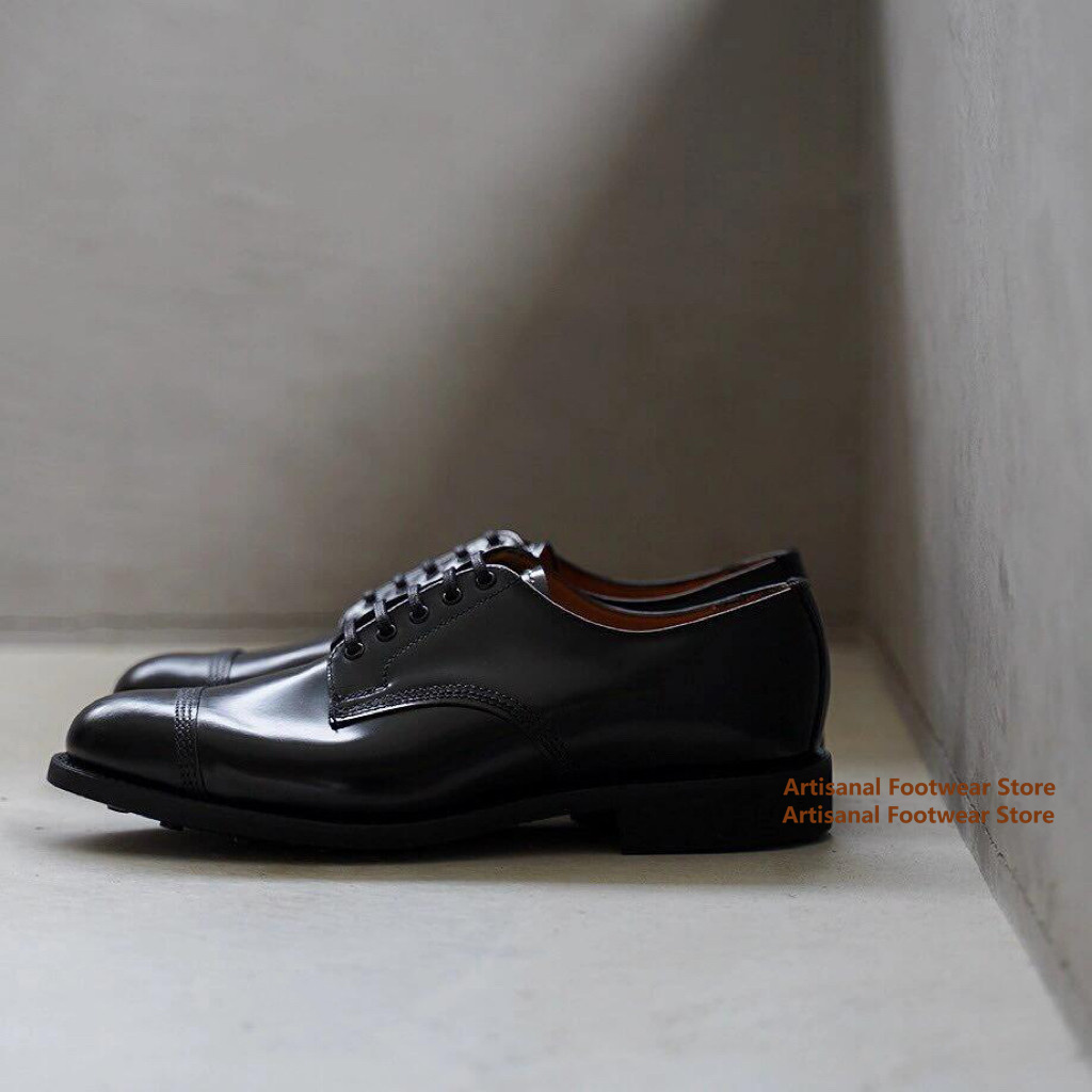 Men Black Polished Leather Oxf - Leather Shoe Polish ulasan dan harga