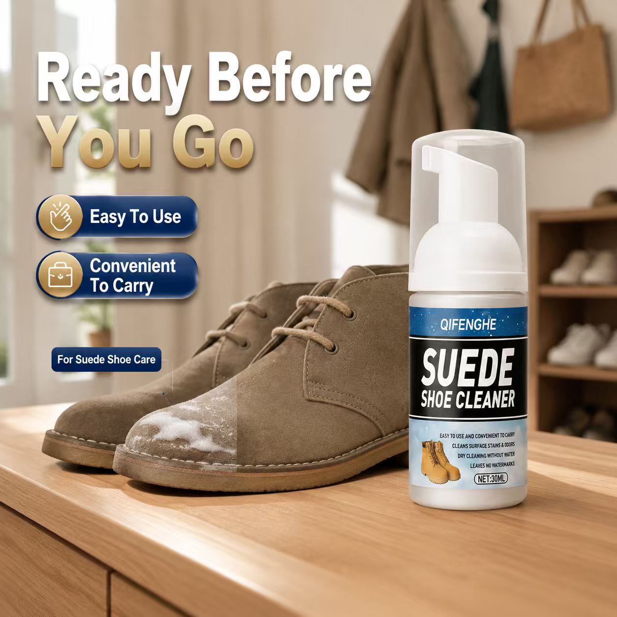 Suede Shoe Cleaning Foam 30ml  - Sneaker Cleaner ulasan dan harga