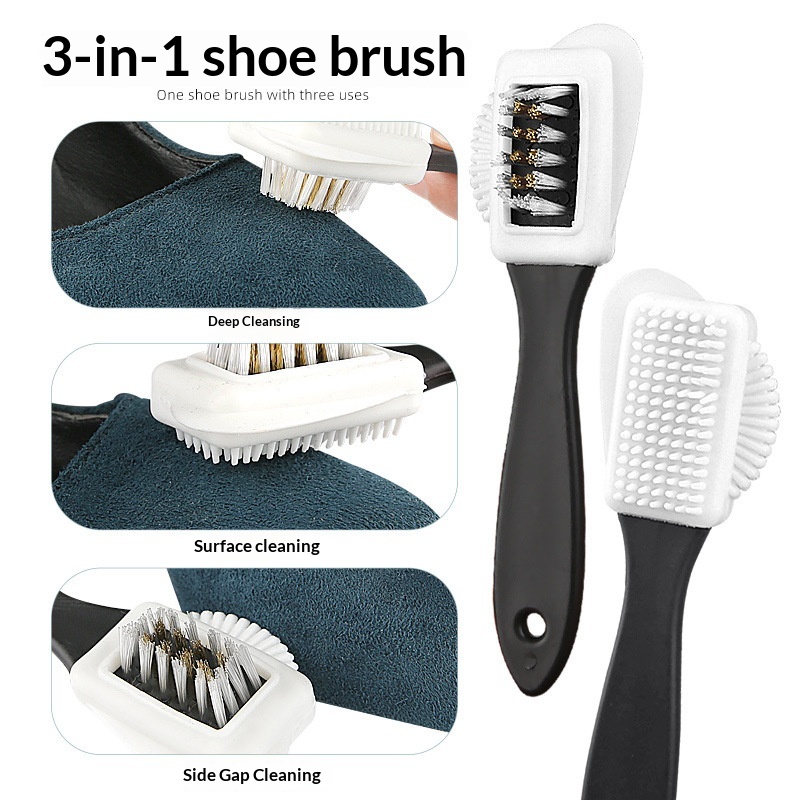1/2pcs 3 Side Cleaning Conveni - Shoe Cleaning Brush ulasan dan harga