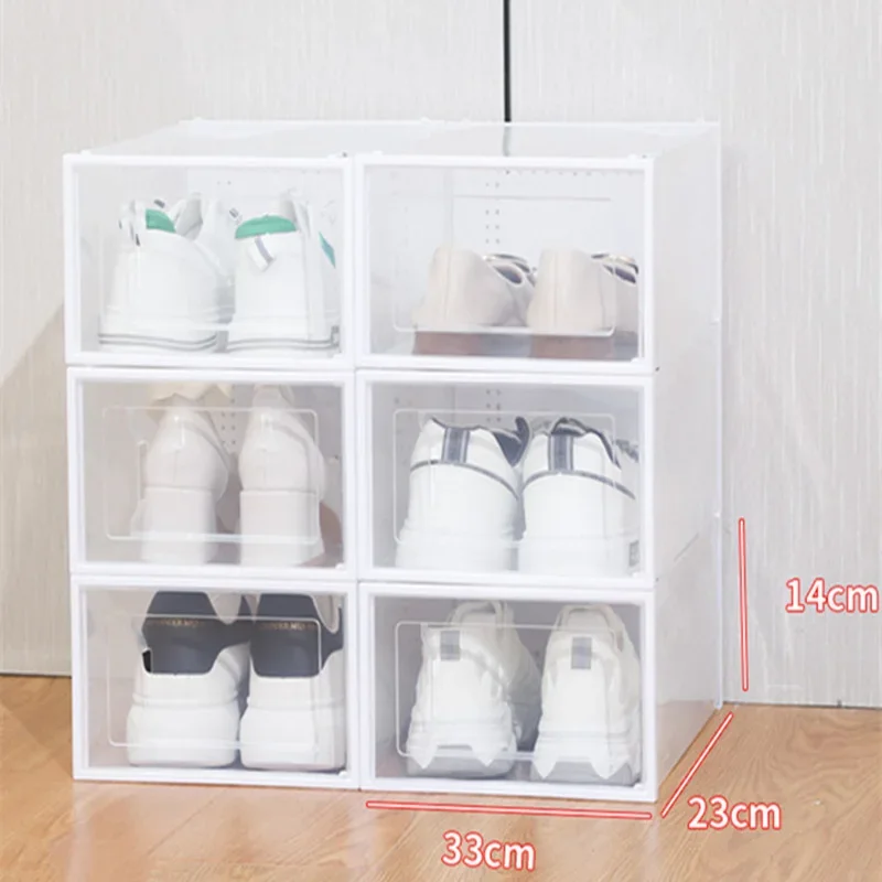 Foldable Clear Plastic Storage - Sneaker Box ulasan dan harga