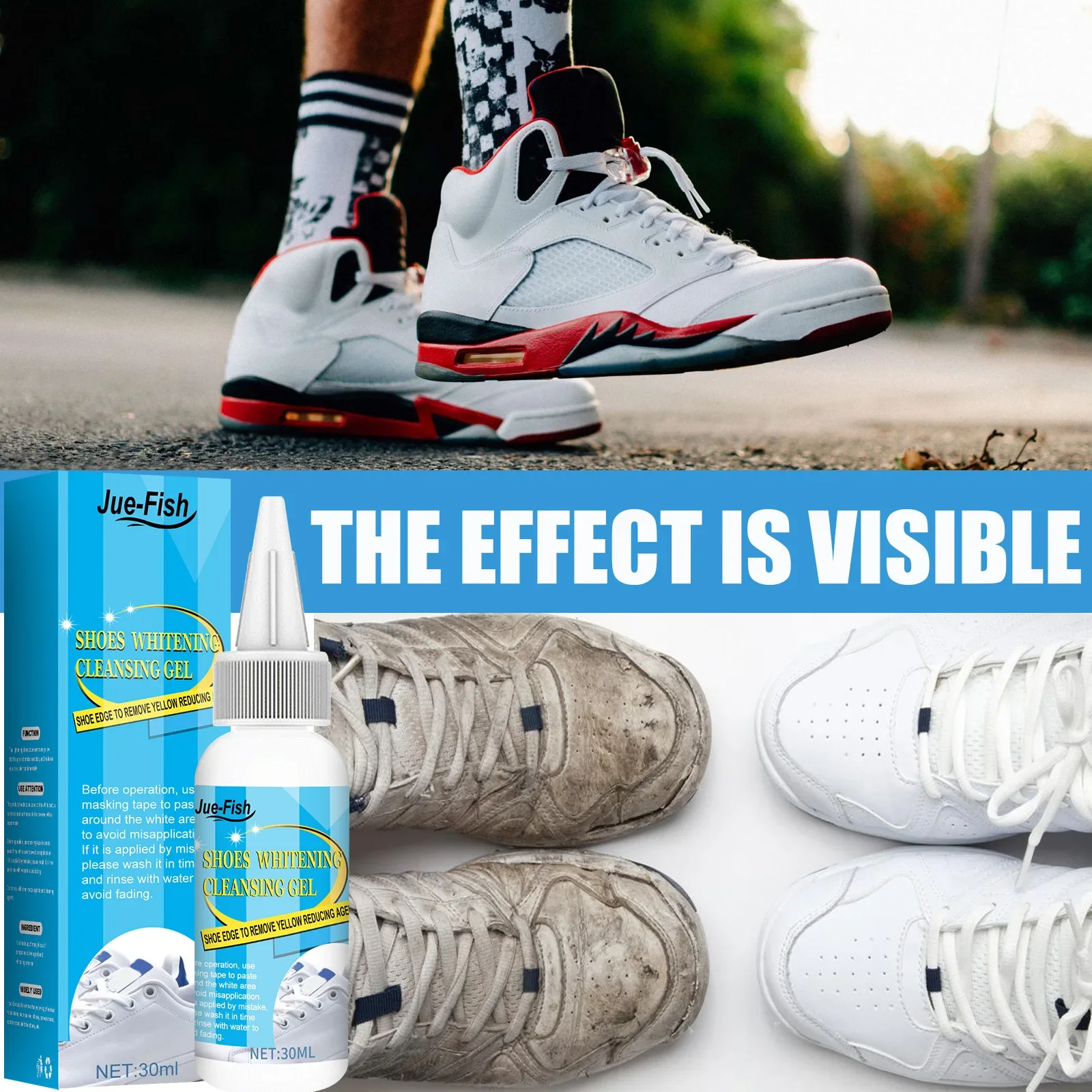 White Shoes Cleaning Gel Stain - Sneaker Cleaner ulasan dan harga