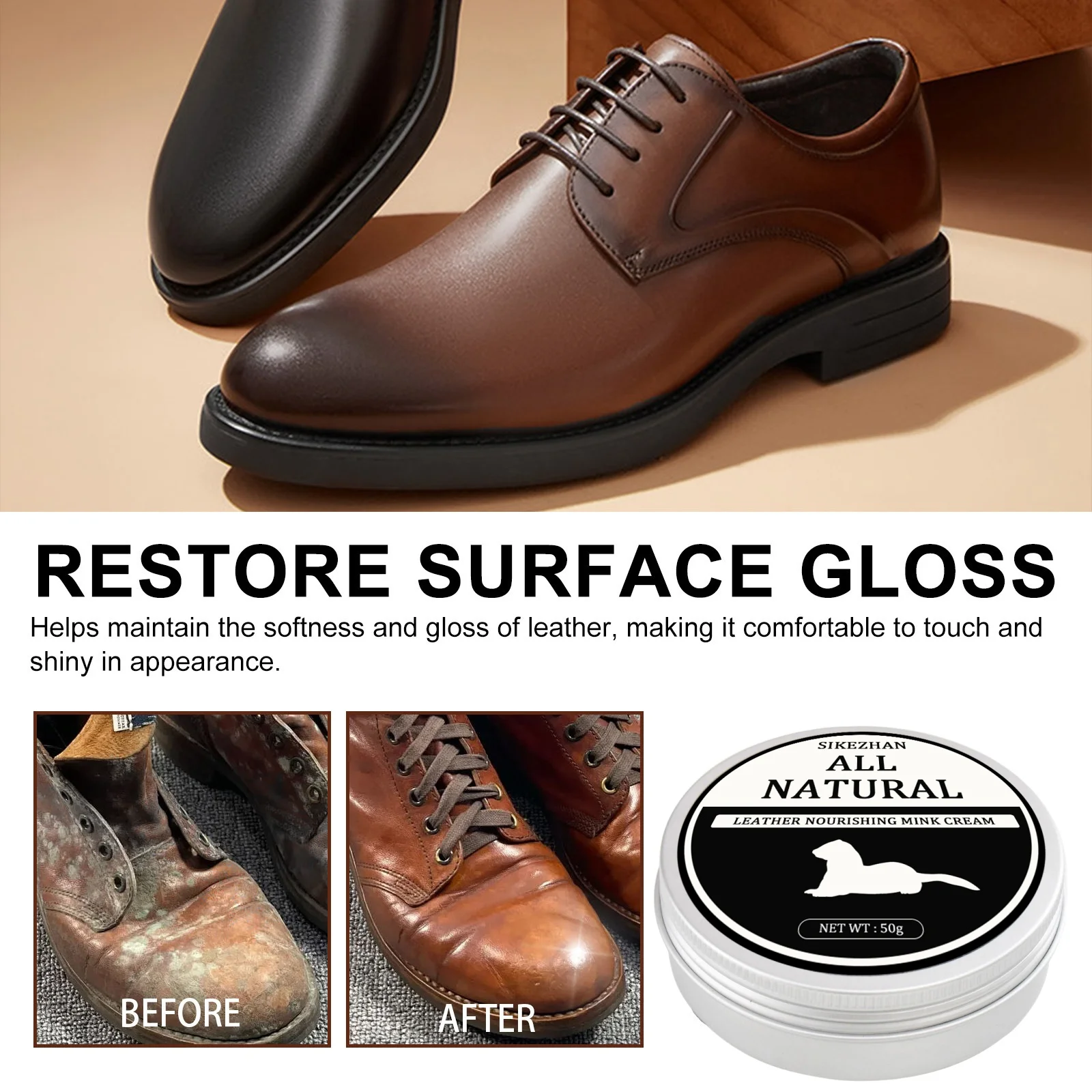 SIKEZHAN Leather Sofa Cleaner  - Leather Shoe Polish ulasan dan harga